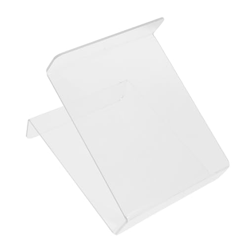HIAKDOFT 透明アクリル製ブックスタンド 書見台 収納ラック デスクトップ整理用 レコード アルバム収納対応 モダンなディスプレイ用オーガナ