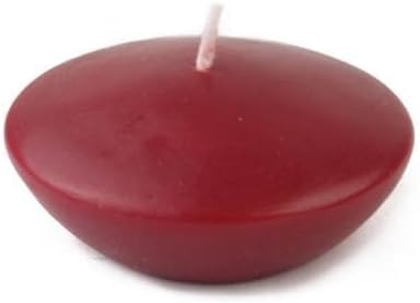 CFZ-053-6-0 3 in. Floating Candles, Burgundy - 72 Piece