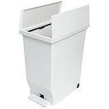 アスベル ゴミ箱 30L 両開き ペダル式 棚下で使える 日本製 キャスター付き キッチン カウンター下収納 生ゴミ 分別 観音開き 省スペース 大容量 衛生的 デスクサイド リビング インテリア ポリプロピレン 白 ホワイト AZ エバン両開きペダルペール ASVEL