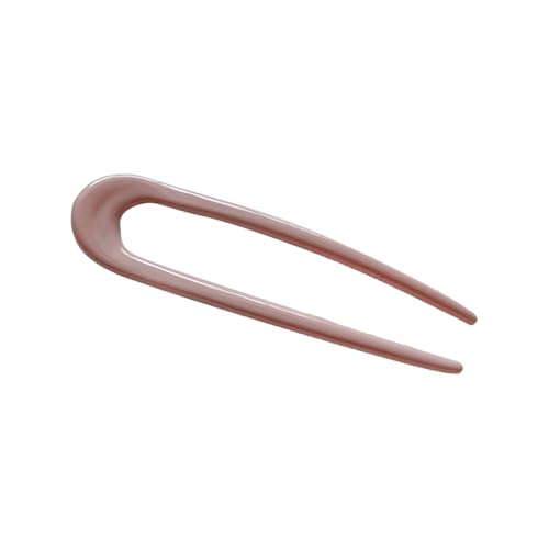 mophrati Bastoncini per capelli a forma di U Semplicità Prop Styling Forcina per donna Supporto leggero Indossare Accessori per copricapi per signora, Rosa