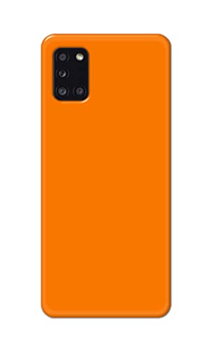 Image of Plain Orange Hard Back Case Cover for Samsung Galaxy A31, SM-A315F / DS, SM-A315G / DS Back Cover -(J5) VNS2229