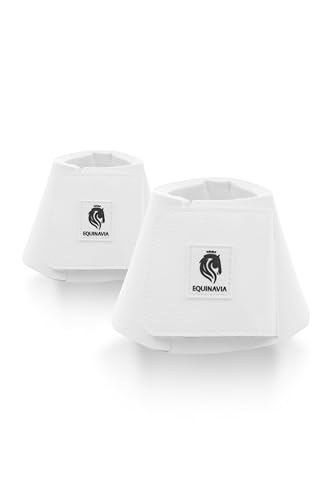 Image of Equinavia Toki Pull On Bell Boots for Horses, Durable Neoprene Equine Boots | Comfortable Horse Hoof Boots for Daily Turnout, Overreach Protection Hoof Boots, Equestrian Training Competition Show, Riding