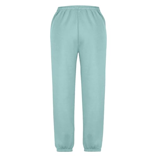Teen Girls Baggy Joggers Pants Drawstring Wide Leg School Sweatpants Plain Elastic Waist Loose Trousers with Pockets4