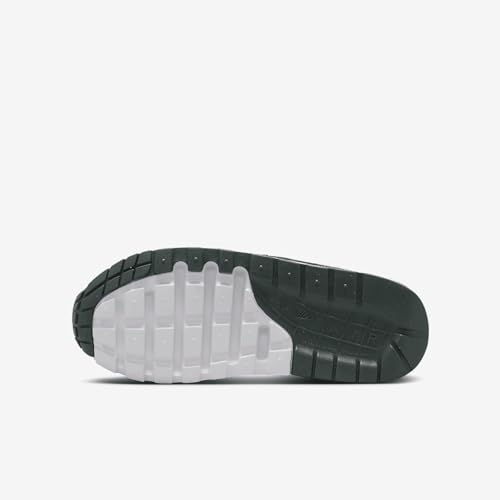 Air Max 1 Big Kids' Shoes (DZ3307-113, Pale Ivory/White/Bicoastal/Vintage Green) Size 32