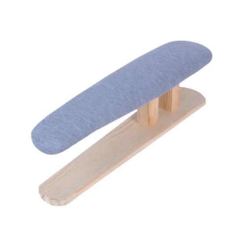 Ironing Board Tabletop Ironing Board Compact Pad Elastic Edge Heat Resistant Wood For Detailed Garment Handling Neckline(Gray 57cmx13.0cmx16cm)