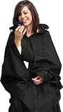 Ultimate SportsWrap - PATENTED - The Only WEARABLE Weatherproof/Stadium/Picnic/Sports Blanket, complete with Upper and Lower Zippers, Lined & Adjustable Hood and Inside Hand Warmers, 70