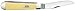 Case XX WR Pocket Knife Yellow Synthetic Trapper High Carbon Steel Blades Item #161 - (3254 CS) - Length Closed: 4 1/8 Inches
