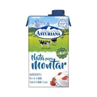 Productos Refrigerados - Nata Líquida Central Lechera Asturiana para Cocinar y Montar (200ml, 500ml, 1L) Tradicional, Sin Lactosa y Sin Gluten (6 CAJAS, Nata para Montar 500ml)