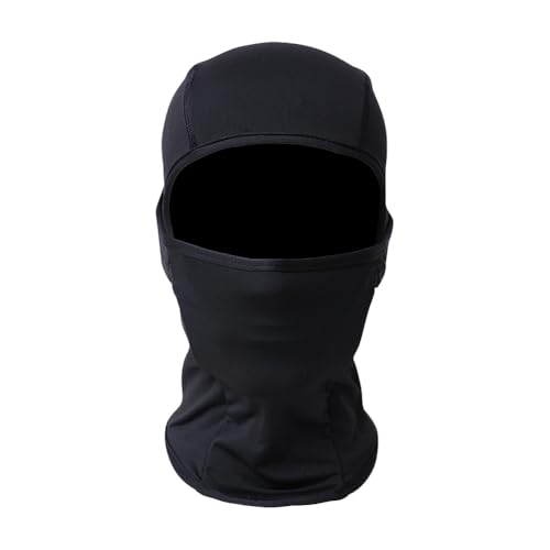 Kids Fleece Lined Balaclava Cold Weather Full Face Mask Winter Warm Face Cover Ski Windproof Face Covering Black