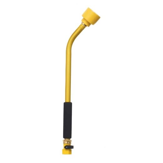 Dramm Sunrise Soft Rain Watering Spray Wand – 16” Long, Yellow – Gentle Full-Flow Spray with Shut-Off Valve & 8” Foam Grip – Lightweight & Durable for Gardens, Hanging Baskets & Planters