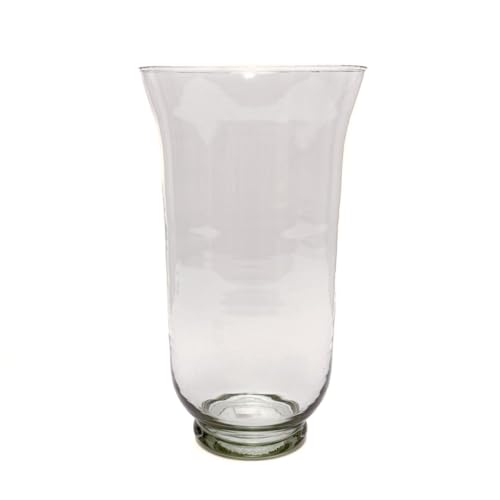 innaGLAS Bougeoir de Table Lea sur Pied, Cylindre - Rond, Transparent, 40cm, Ø 22cm - Vase Transparent - Photophore en Verre