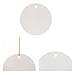RETERMIT 10 pcs Sublimation Ceramic Ornament Christmas Tree Decor Disc Ornament for Sublimation Sublimation Blanks Blank Ceramic Ornaments for Crafting DIY Personalized Christmas Decor (2.75