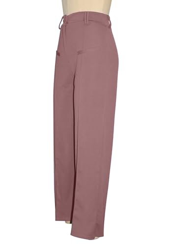 Ecirod Women Straight Leg High Waisted Pants Wide Leg Trousers Casual Business Slacks Office Work Dressy Pants3
