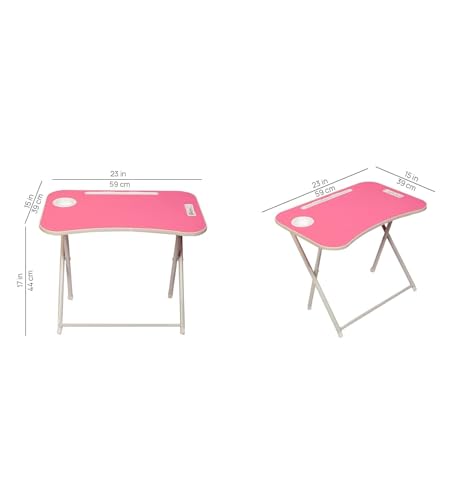 The Tickle Toe Kids Wooden Table and Chair Set | Multipurpose Study Activity Desk Set for Toddlers | Age 2-5 Years | Safe Sturdy Durable Furniture | Pink for Girls & Boys
