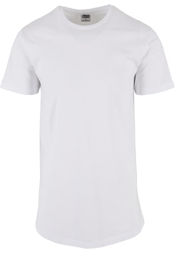 Urban Classics Shaped Long Tee, Camiseta Hombre, Blanco (White), L