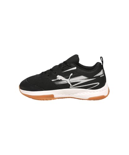 Puma Unisex Youth VARION II JR Indoor Court Shoe, Puma Black-COOL Light Gray-Gum, 38 EU
