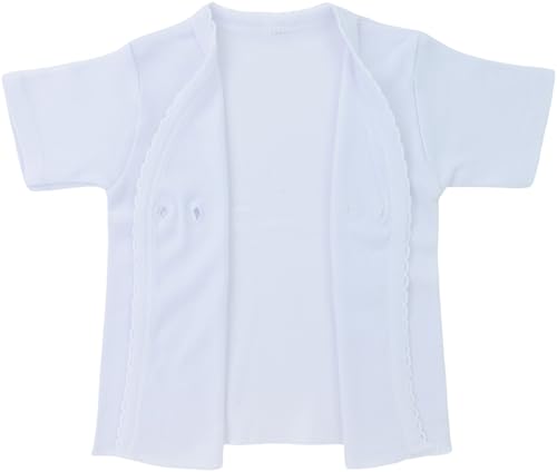 Image of ToBeInStyle Babies' 4 Pack Relaxed Fit Short or Long Sleeve Button Up Kimono Tee Swaddle Shirt