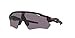 Oakley mens OO9208 Radar EV Path Rectangular Sunglasses, Matte Black/Prizm Grey, 38 mm