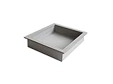 Niche de douche à encastrer et prête à carreler, dimensions : L31 x H31 x P10 cm, rangement pour douche, hammam, sauna, style design et moderne, convient aussi aux hammams et tout autre milieu humide, KLARA