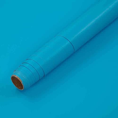 Image of HOME13Matte Wallpaper Peel & Stick Contact Paper Decorative Self Adhesive Vinyl Wallpaper for Kitchen Cabinet Furniture Countertop Waterproof (24inches by 216inches, Dark Sky Blue Matte Wallpaper)