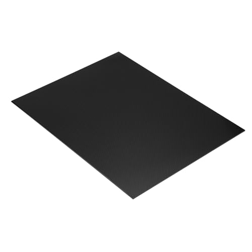 QUARKZMAN 1 Stk. Kohlefaserplatte 400x300x4mm Glänzende Oberfläche Pultrudiertes Flaches Kohlefaserbrett Platte Leinwandbindung Panel für Drachen RC Flugzeug