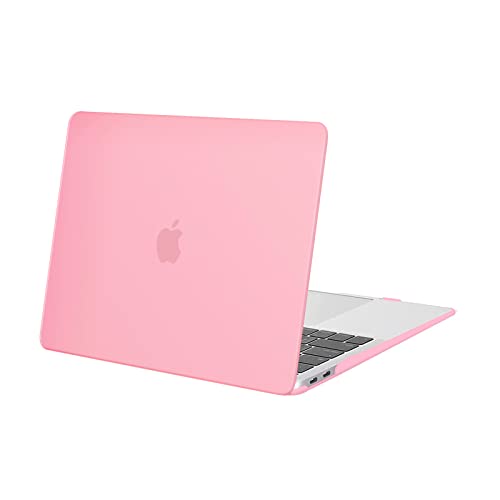 Image of MOSISO Compatible with MacBook Air 13 inch Case 2022 2021 2020 2019 2018 Release A2337 M1 A2179 A1932 Touch ID, Plastic Hard Shell Cover Compatible with MacBook Air 13.3 inch Case, Pink
