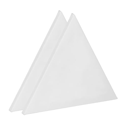 Evite deformaciones con el tablero de lienzo triangular PATIKIL de 12x12 para óleo y acrílico 2