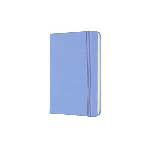 Moleskine Caderno clássico, capa dura, bolso (8,89 cm x 14 cm) pautado/forrado, azul hortênsia, 192