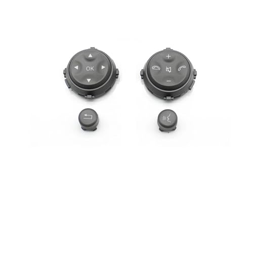 Touches de volant Benz W221 W216 pour réparer boutons abîmés gris