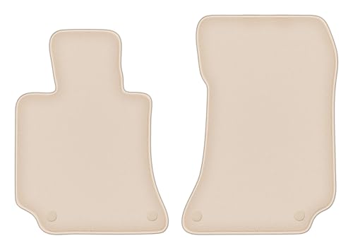 Tapis de voiture Mercedes E W212 anti-saleté tapis auto avant velours beige sur mesure