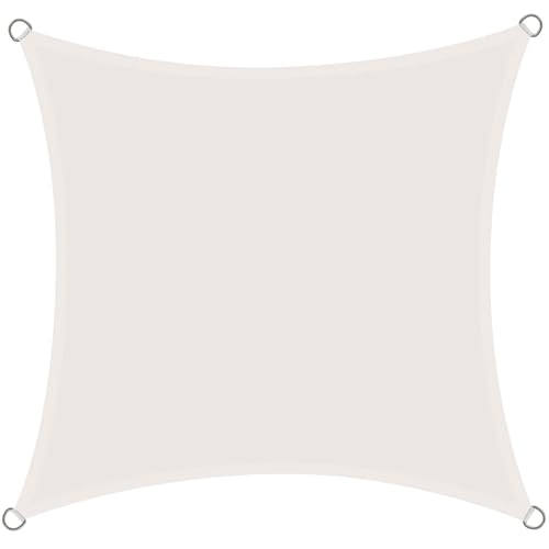 Rivenlo Voile d’ombrage 3x3 m Carré Imperméable, Toile Ombrage Extérieur PES Résistant à...
