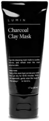 Lumin Skin Charcoal Purifying Black Clay Face Mask for Men 50 ml