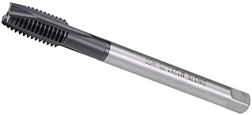 XYWHPGV M12 x 1.75 Spiral Point Threading Tap, Ground Threads H2, High Speed Steel 6542, TICN Coated Finish, Round Shank with Square End, DIN371/376, 2pcs(d8c42 53a34 27a8c a1b35 fd450 d47d9