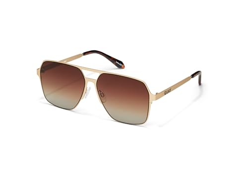 Image of QUAY Backstage Pass Square Aviator Sunglasses, Oversized Sunglasses for Men