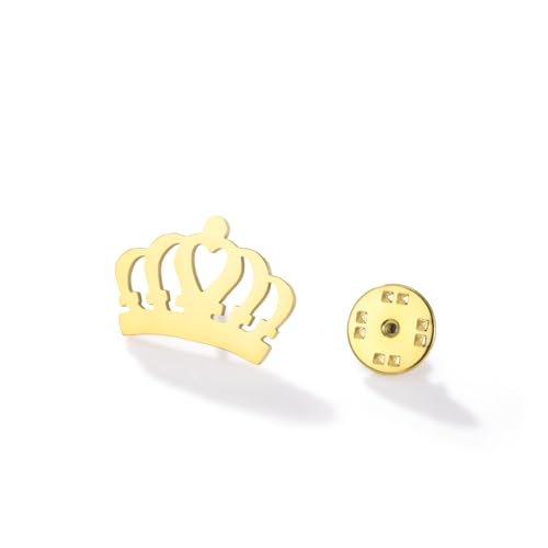Broche couronne pour accessoiriser une écharpe de mariage ou un costume de fête