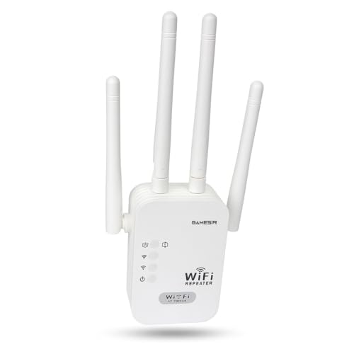 Image of GameSir WiFi Repeater 300Mbps Wireless Range Extender | 4 High-Gain Antennas | WiFi Signal Booster for Home, Office, | Supports WPS, AP & Repeater Mode (6)