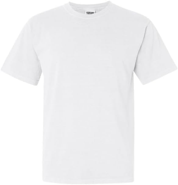 Comfort Colors (C1717 Cotton T-Shirt, Short Sleeve. White