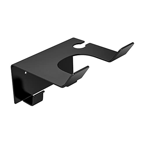 SOLUSTRE Hair Dryer Mounted Hair Dryer Holder for Bathroom No Drill Dual Use Finish Hair Dryer Shelf for Easy Storage and Organization