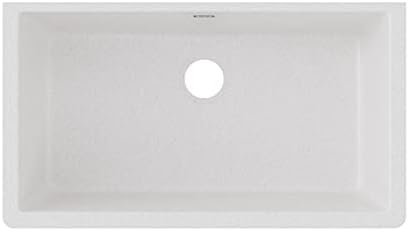 Elkay Quartz Classic ELGRU13322WH0 White Single Bowl Undermount Sink