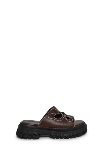 Dolls Kill Feeling Good Platform Slides Women’s Brown 7