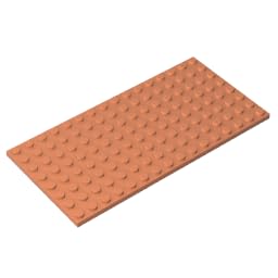 92438 Foundation Plate Plate 8x16 5Pieces GDS-529 Compatible with Lego Building Blocks Color:Nougat — image 1