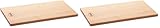 RÖSLE Aromaplanke Erle 2-tlg., Hochwertige Erlenholzplanken für Holzaroma im Grillgut, mehrfach verwendbar, Naturprodukt, 40 x 19,5 cm (Packung mit 2)