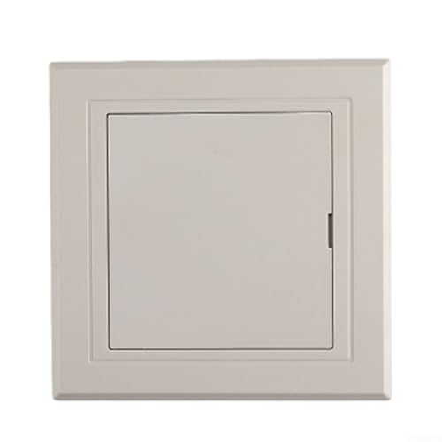 Puerta de inspección 20x25/25x25/25x30/30x30 cm Panel de acceso de plástico para tuberías, cables y sistemas eléctricos con rejilla de ventilación, color blanco para uso doméstico y baño (250 x 250)