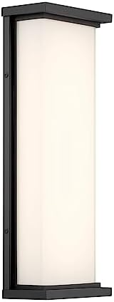 George Kovacs P5562-066-L Caption LED Outdoor Wall Mount, Sand Coal