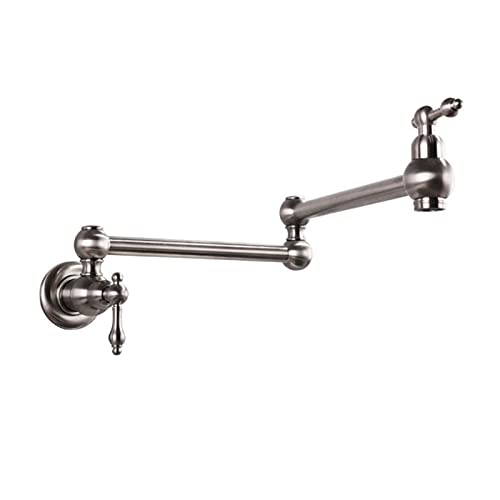 Robinet de remplissage de casserole mural en laiton pliable et orientable