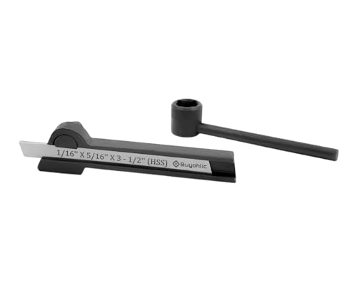 Lathe Parting Tool Holder with Blade 1/16" x 5/16" x 3-1/2"