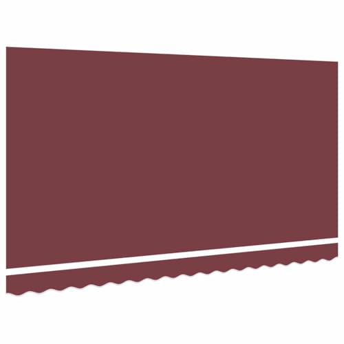 Toile de rechange pour store banne bordeaux 4x2m en polyester résistant