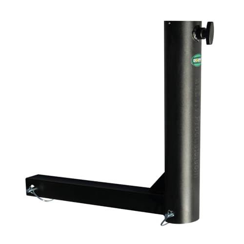 EEZ RV Products Hitch Mount Starlink Pole and Flagpole Holder - for Standard 2 Inch Hitch Receiver Hold up to 2.5 inch Pole Diameter