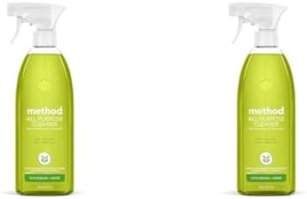 Method All-Purpose Cleaner Spray, Lime + Sea Salt, Plant-Based and Biodegradable Formula Perfect for Most Counters, Tiles, Stone, and More, 28 oz Spray Bottles, (Pack of 2)