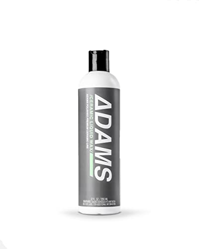 Adam’s Ceramic Liquid Wax (12oz) - Boost the Ceramic Nano Paint Protection of Boat, RV, Truck & Motorcycle - Hydrophobic Top Coat SIO2 Infused Wax Sealant to Extend the Life of Ceramic Coatings